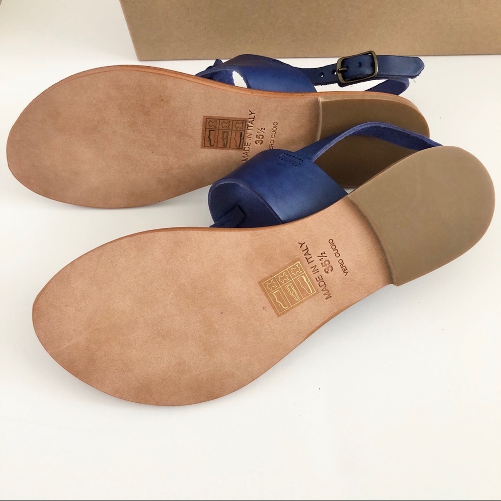 NWT Joie Bastia Knot Thong Sandal Cobalt Blue - Picture 4 of 5